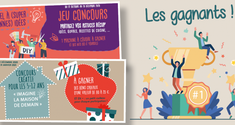 Découvrez les gagnants de nos deux derniers concours