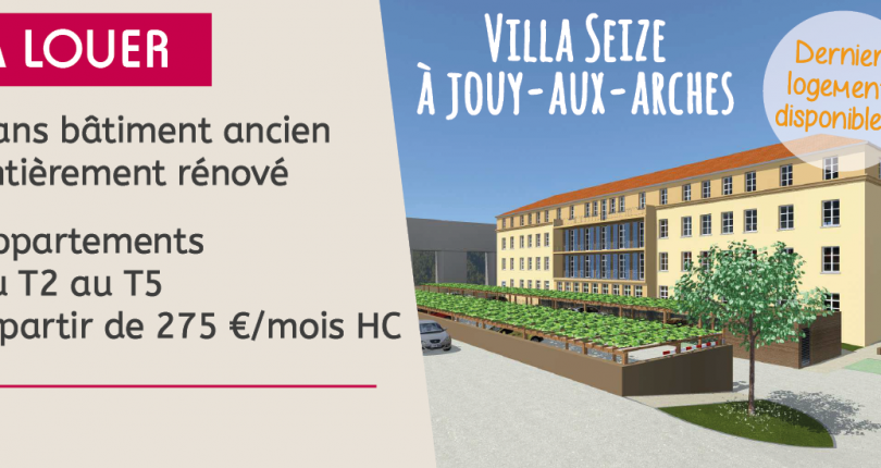 Jouy-aux-Arches : derniers appartements disponibles à la location