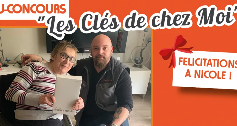 Jeu extranet clients : une locataire remporte la tablette !