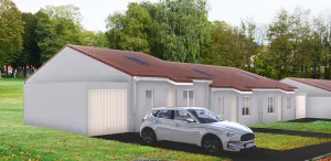 pavillons seniors Moselis standardisés : le projet de 8 pavillons à Morhange